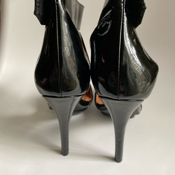 NWOT Jeffrey Campbell Black Suede & Leather Solitaire Heels - Size 8 - Picture 9 of 11
